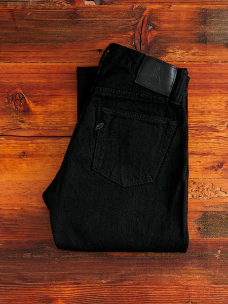 TCD-003-BK - 14oz Black Selvedge Tea-Core Denim - Regular Straight