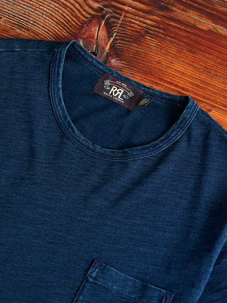 Slub Jersey Pocket T-Shirt in Indigo – Blue Owl Workshop