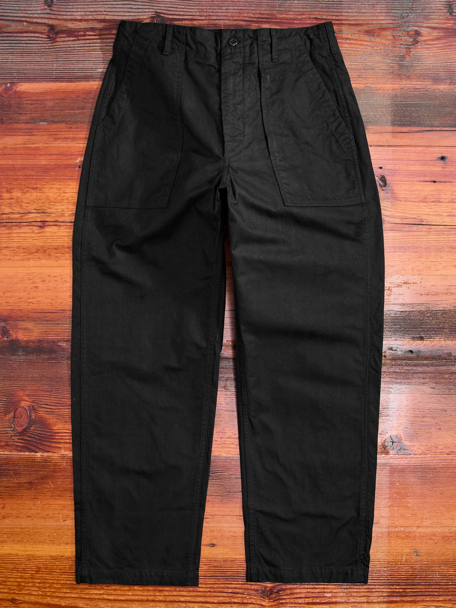 Brushed Herringbone Fatigue Pants in Black – Blue Owl Workshop