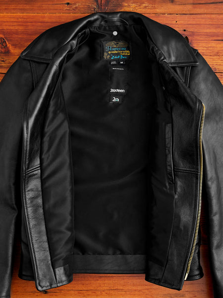 3sixteen x Schott NYC Perfecto Leather Jacket in Black – Blue Owl Workshop