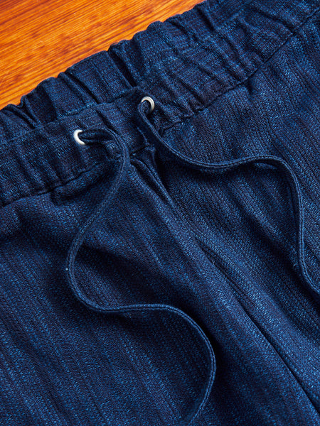 Momotaro Jeans Jacquard Easy Shorts - Indigo
