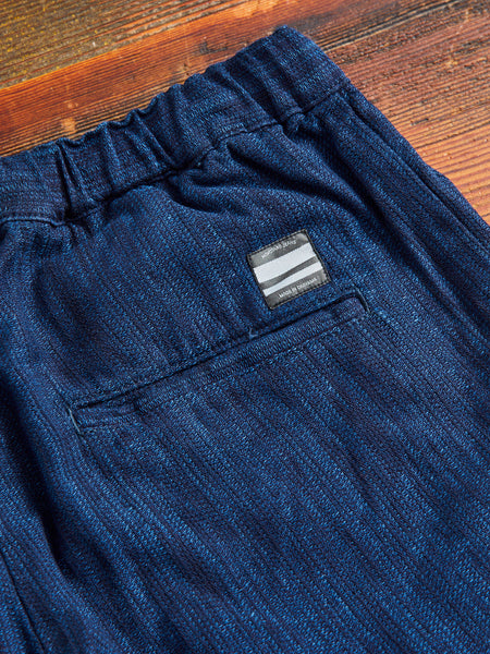 Momotaro Jeans Jacquard Easy Shorts - Indigo