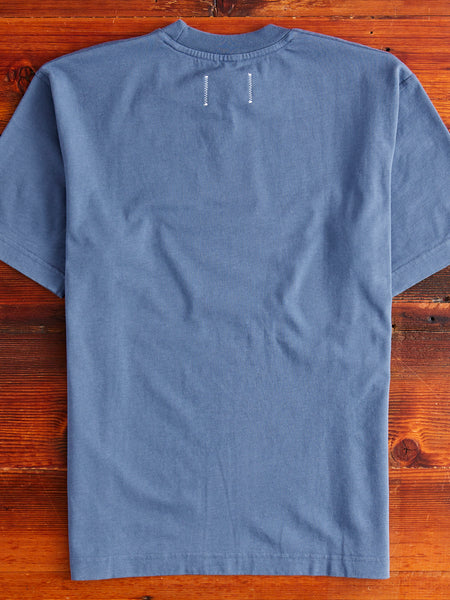 Midweight Jersey T-Shirt in Washed Owl – Blue Workshop Blue