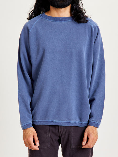 Pigment Dyed French Terry Sweatshirt in Indigo – Blue Owl Workshop