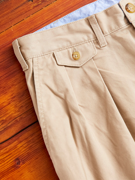 BEAMS PLUS - West Point Twill Wide Trousers in Khaki – gravitypope