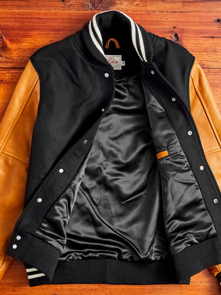 Varsity Jacket - Black, Rust