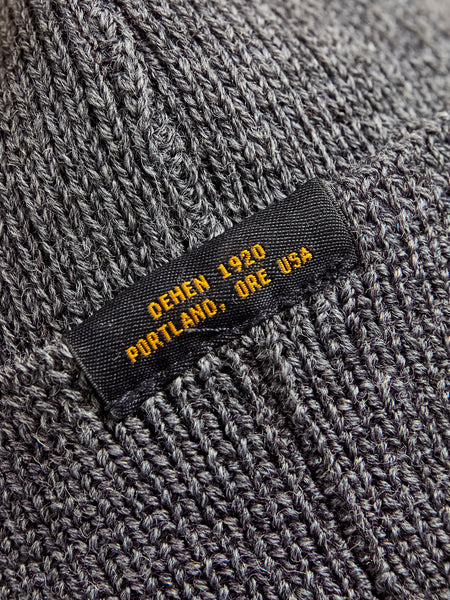 Wool Knit Watch Cap in Charcoal