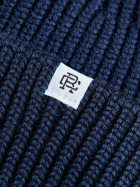 Wool Logo Fitted Cap in Navy – Blue Owl Workshop