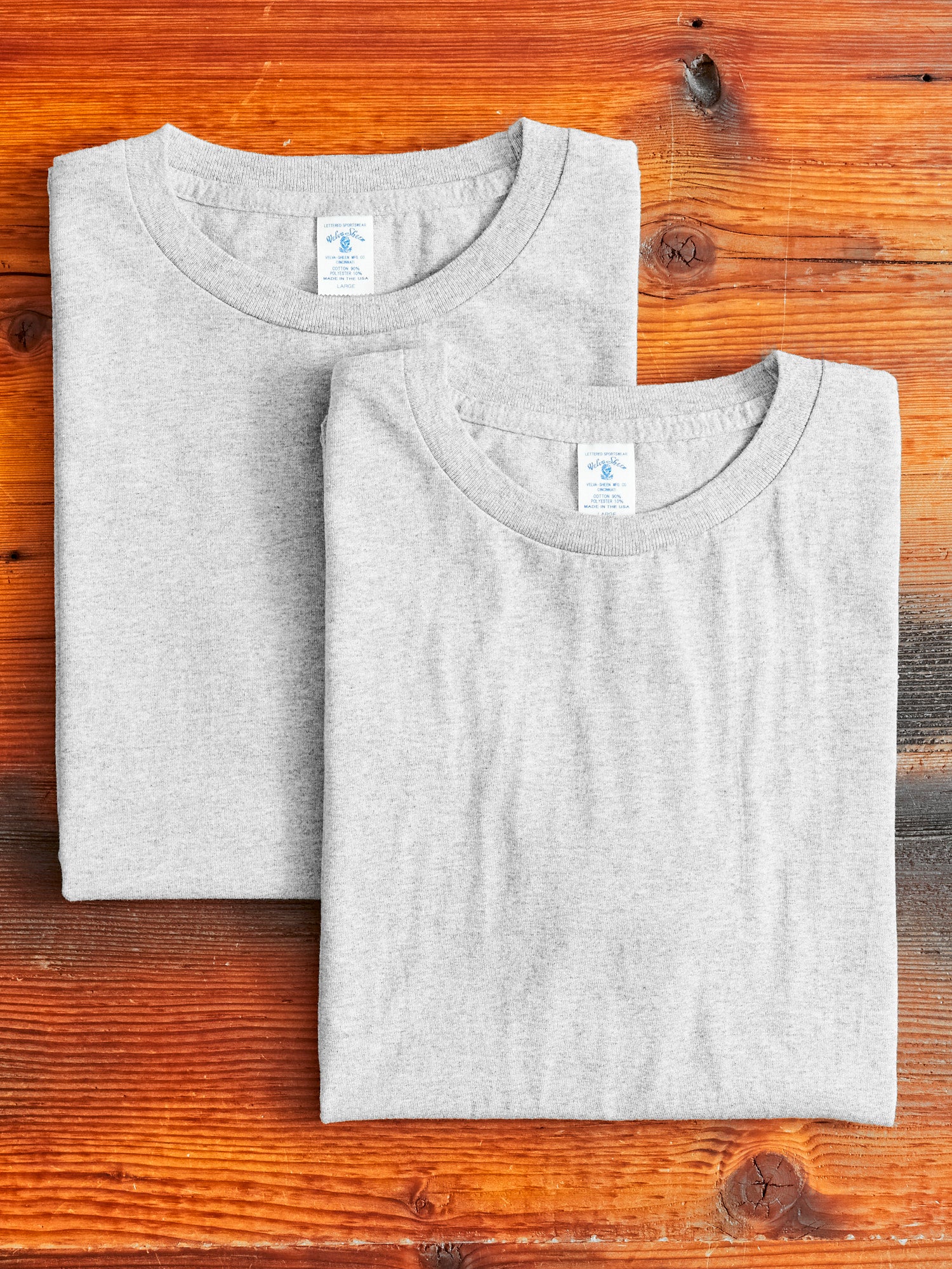 2-Pack Short Sleeve Crew Tee in Heather Grey – Blue Owl Workshop