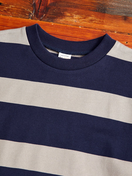公式の店舗 BORDER L/S T-SHIRTS ennoy WHITE × NAVY Tシャツ 
