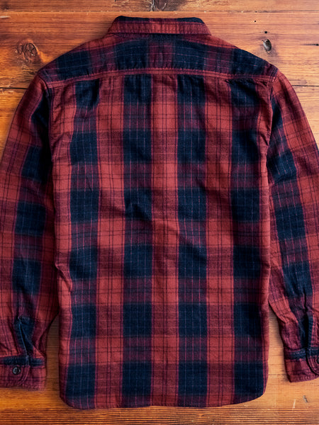 Original Twill Check Flannel Shirt in Red – Blue Owl Workshop