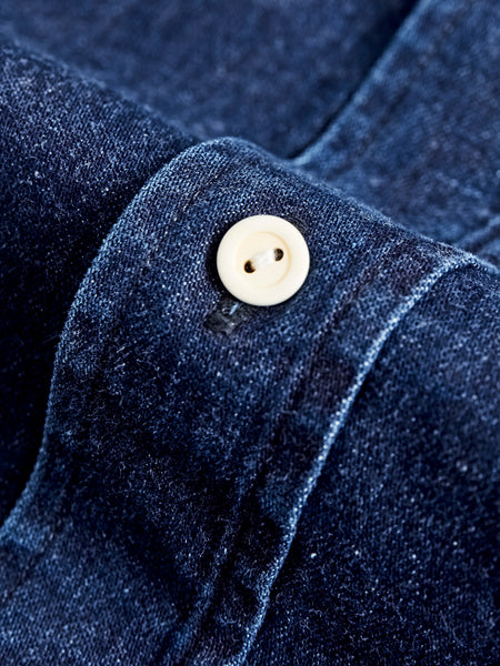 Visvim SS Handyman Shirt Damaged in Light Indigo – Blue Owl Workshop