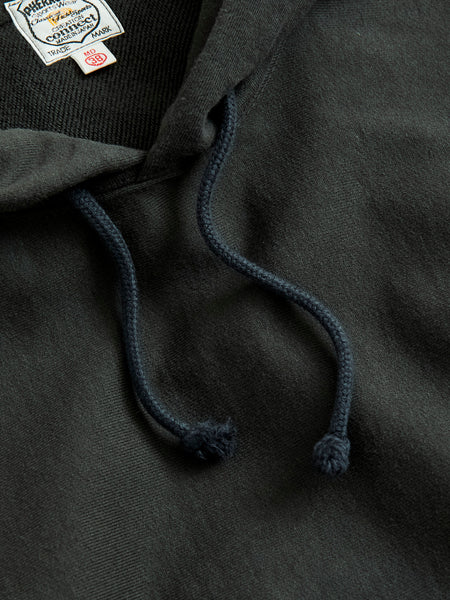 Reverse Weave Heavyweight Pullover Hoodie in Black – Blue Owl Workshop