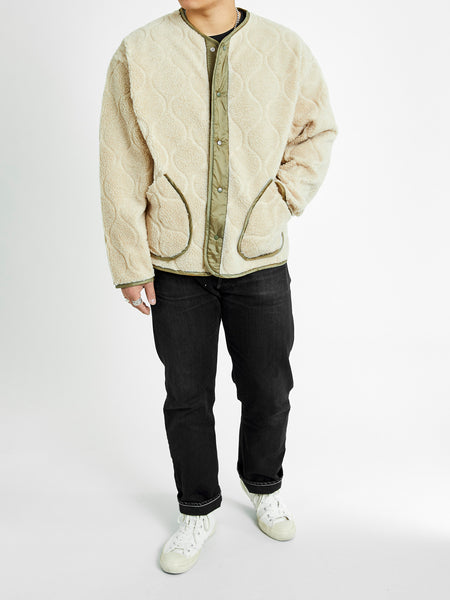 Nylon Rip Boa Jacket in Beige – Blue Owl Workshop