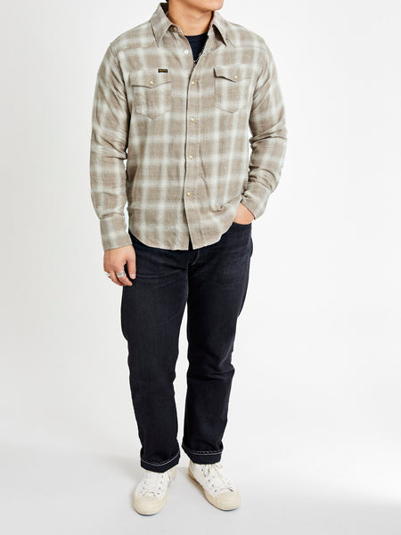 Ombre Check Western Shirt in Brown – Blue Owl Workshop