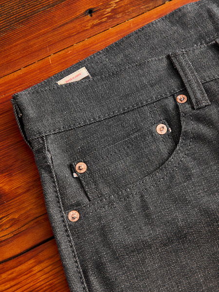 0405-70G 14oz Grey Selvedge Denim - High Tapered Fit