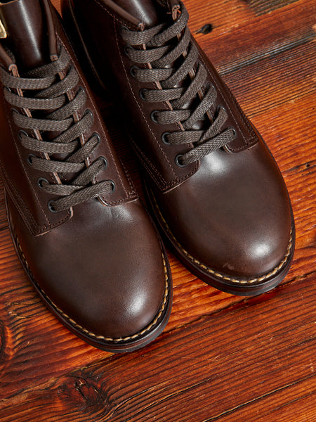 Brigadier Boots-Folk in Dark Brown Italian Horsehide