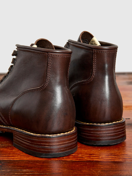 Brigadier Boots-Folk in Dark Brown Italian Horsehide