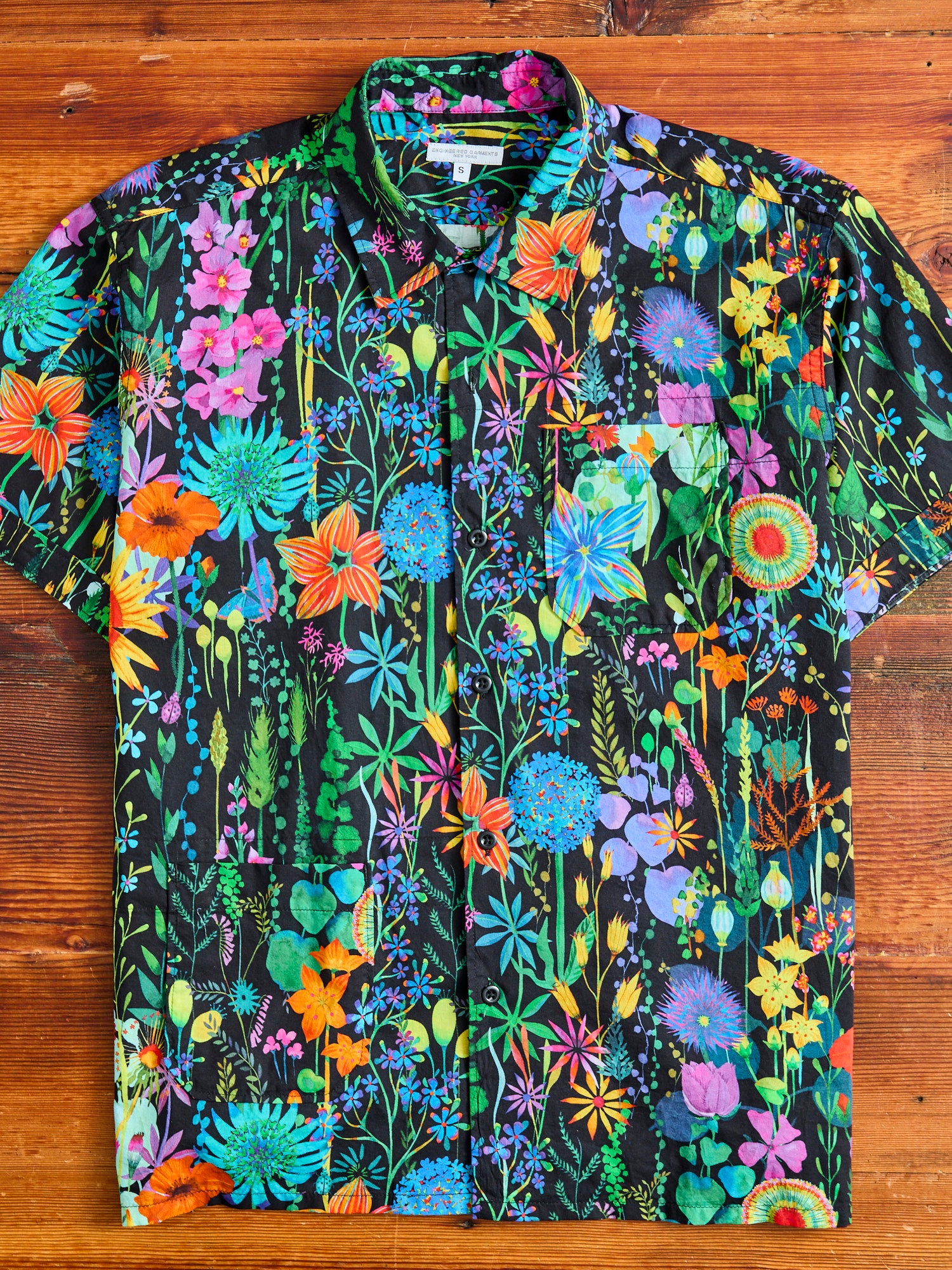 Camp Shirt in Black Floral Lawn – Blue Owl Workshop