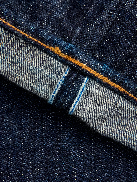 SLB-003 16.5oz Rinsed Selvedge Denim - Regular Straight Fit – Blue 