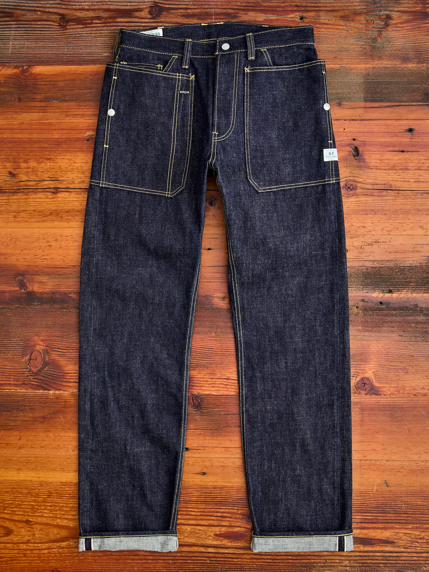 14oz Selvedge Denim Fall Leaf R Pants in Indigo – Blue Owl Workshop