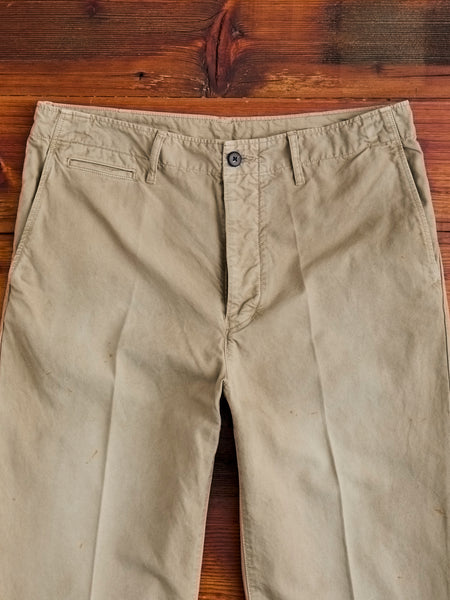 Damaged Field Chino Pants in Beige