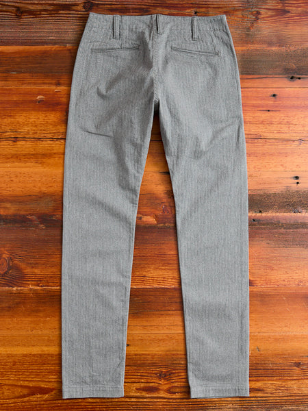 Stretch Herringbone Trousers in Heather Grey – Blue Owl Workshop