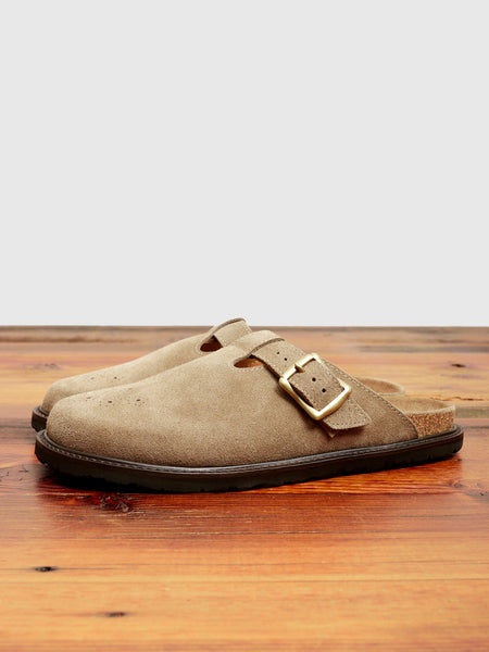 Buggs Suede Mule in Khaki Beige – Blue Owl Workshop