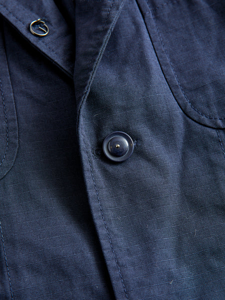 Bedford Jacket in Dark Navy Cotton Ripstop – Blue Owl Workshop