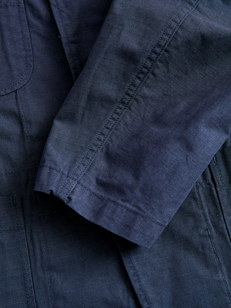 Bedford Jacket in Dark Navy Cotton Ripstop – Blue Owl Workshop