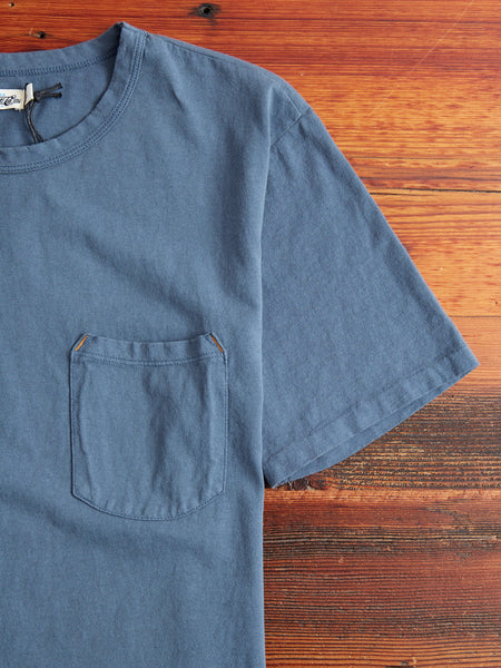Freenote Cloth 9 Ounce Pocket T-Shirt Faded Blue M