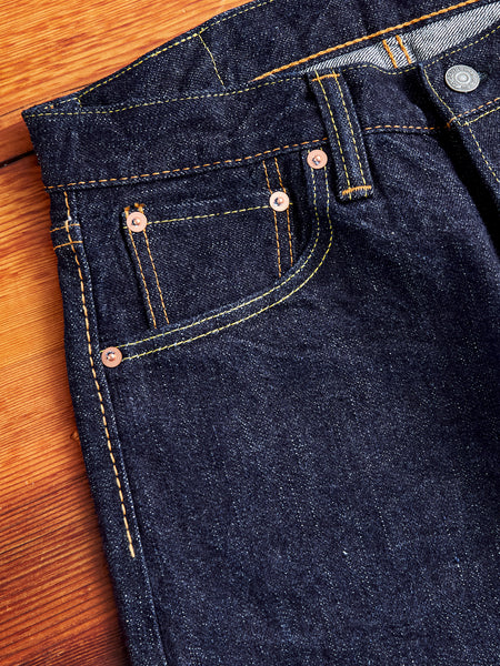 13oz Extra Slub Stretch Selvedge Jeans Indigo – Pure Blue Japan