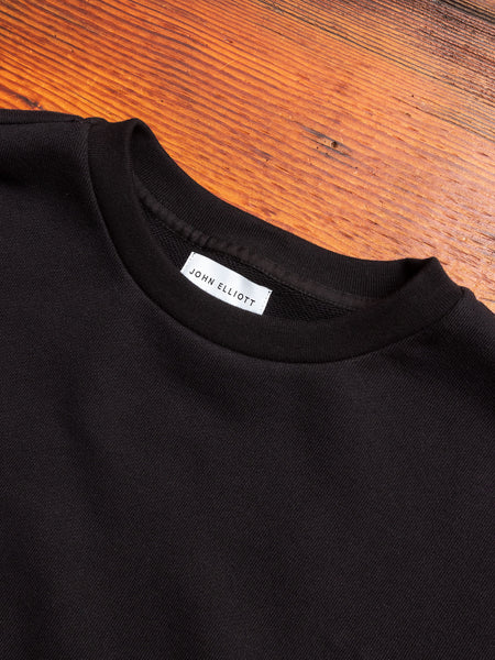 Oversized Crewneck Pullover / Black - JOHN ELLIOTT