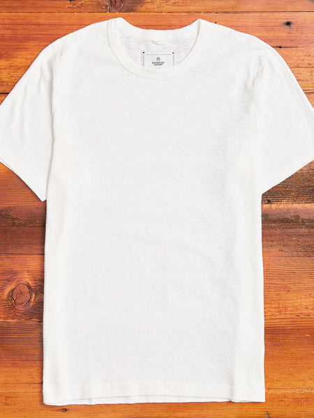1x1 Slub T-Shirt in Owl – Blue Workshop White