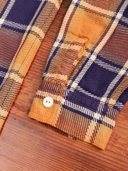 Original Check Cotton Flannel Shirt Nick in Dull Orange – Blue Owl  Workshop