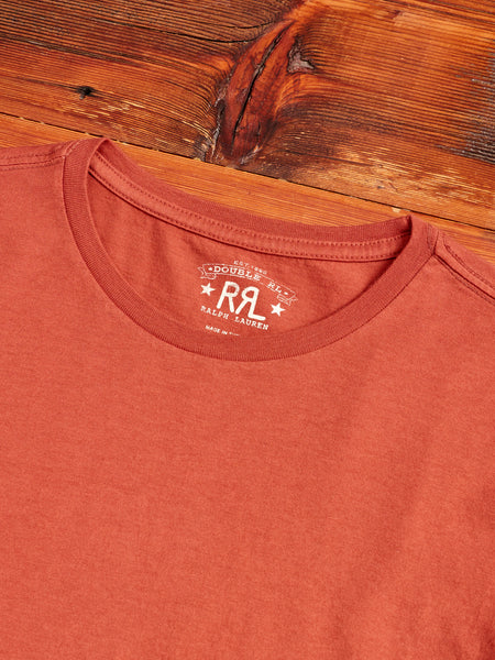 RRL Vintage Knit Pocket T-Shirt in Red XX-Large
