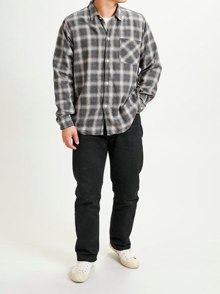 Ombre Nel Checked Flannel Shirt in Black – Blue Owl Workshop