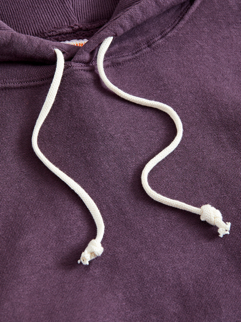 Ehu'kia Hooded Raglan Sweatshirt in Plum Perfect