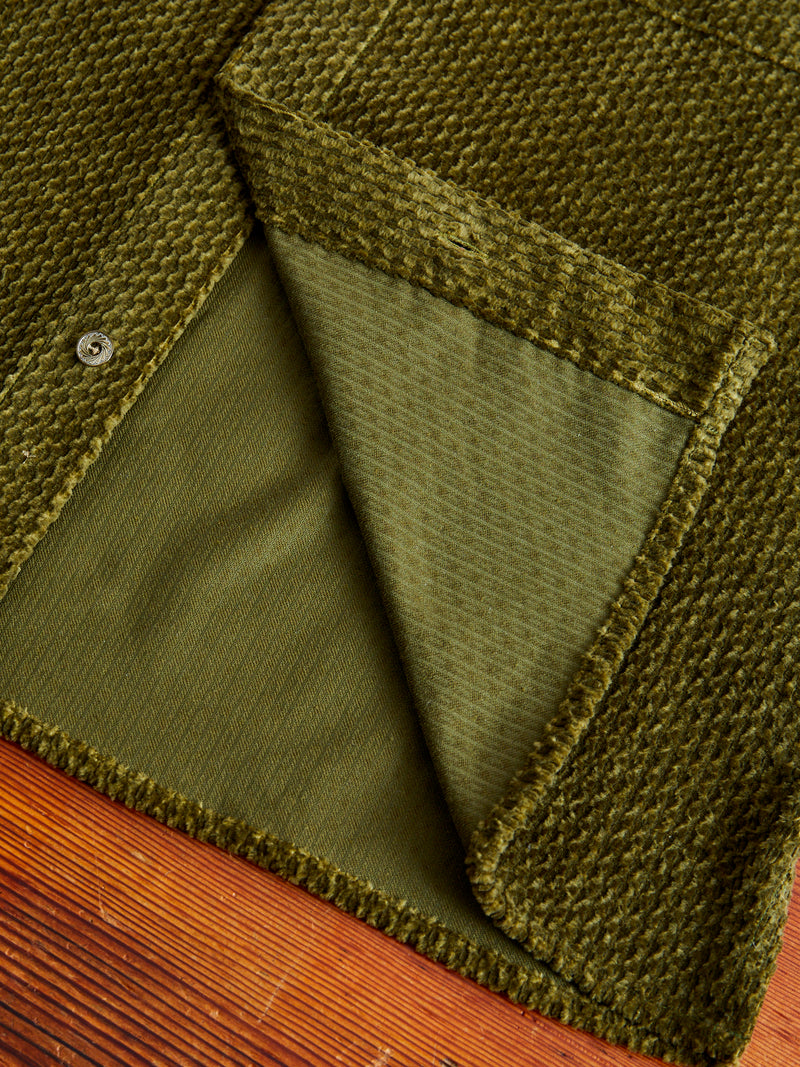 Dobby Corduroy Webster Shirt in Green