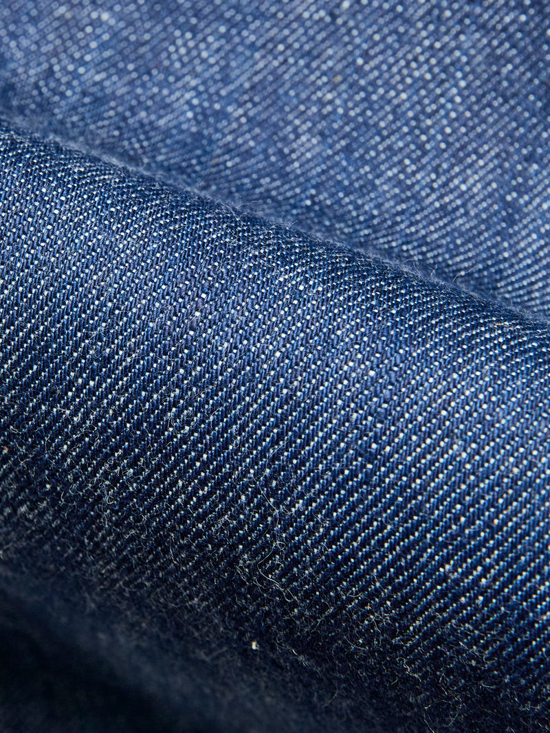 0605-AI "Natural Indigo Aizome" 13.5oz Selvedge Denim - Natural Tapered Fit