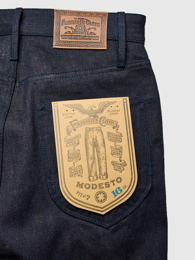 "Blue Brown Modesto" 16oz Selvedge Denim - Straight Fit