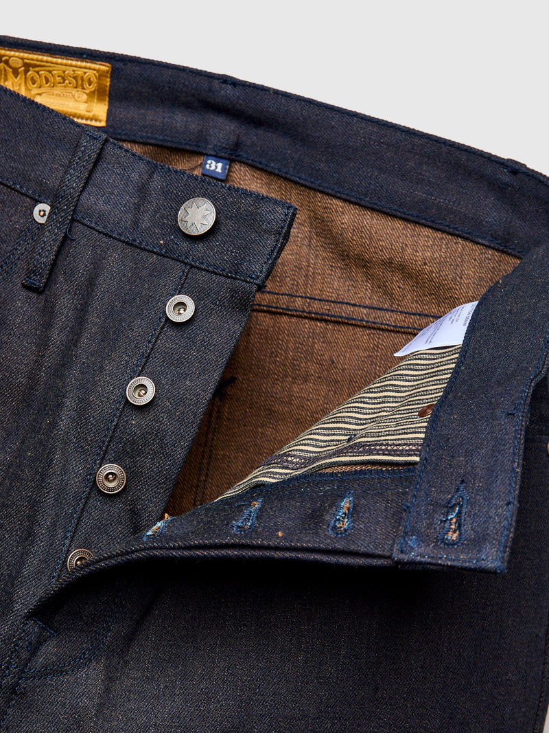 "Blue Brown Modesto" 16oz Selvedge Denim - Straight Fit