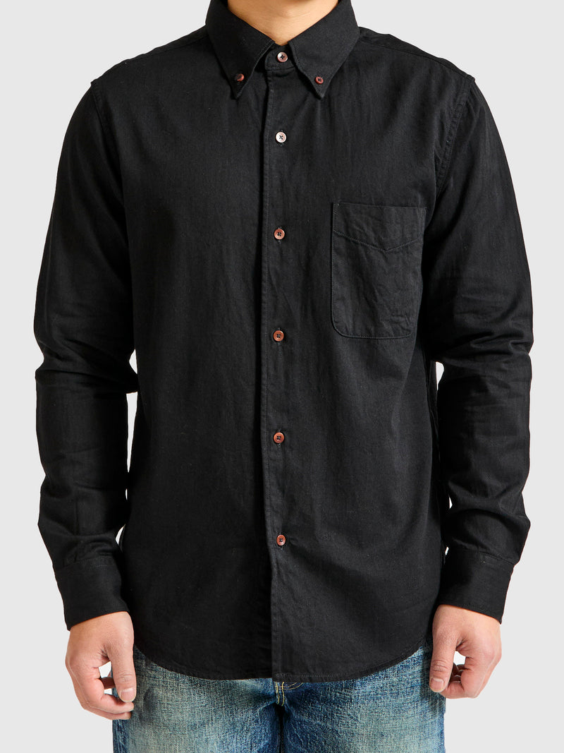 6oz Twill Workshirt in Black