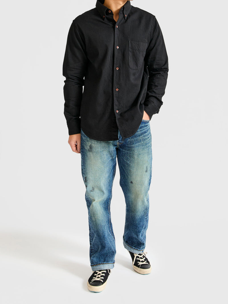 6oz Twill Workshirt in Black