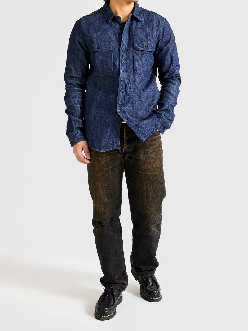 9oz Denim Workshirt in Indigo