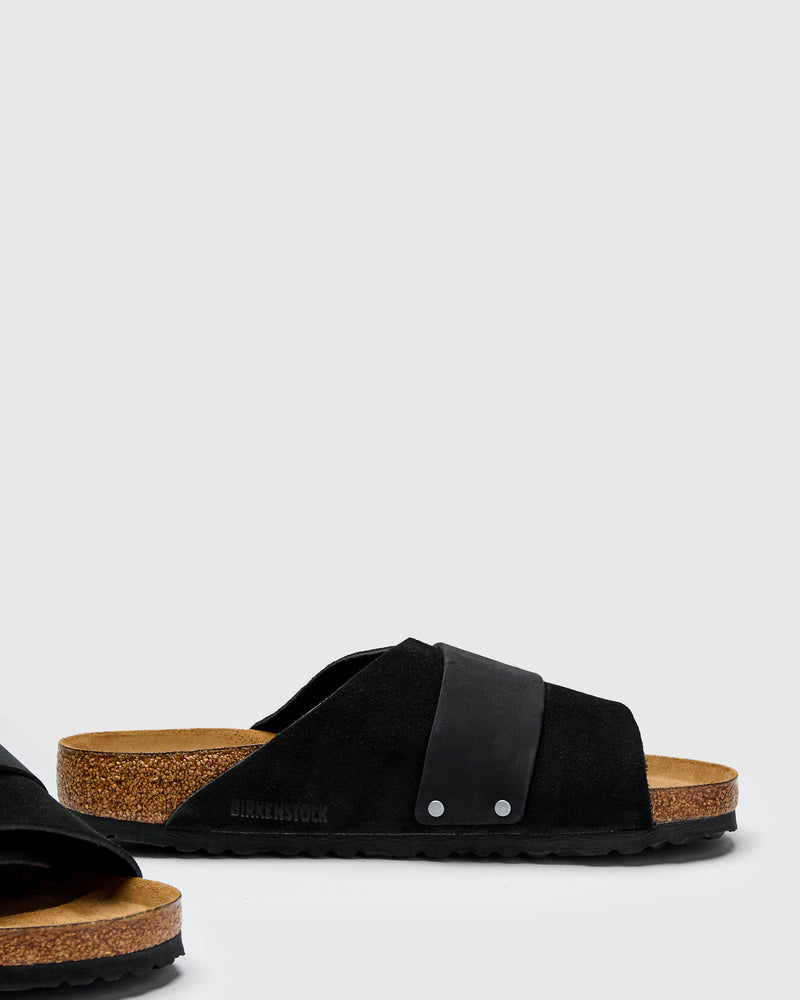 Kyoto Sandal in Black Suede Roughout