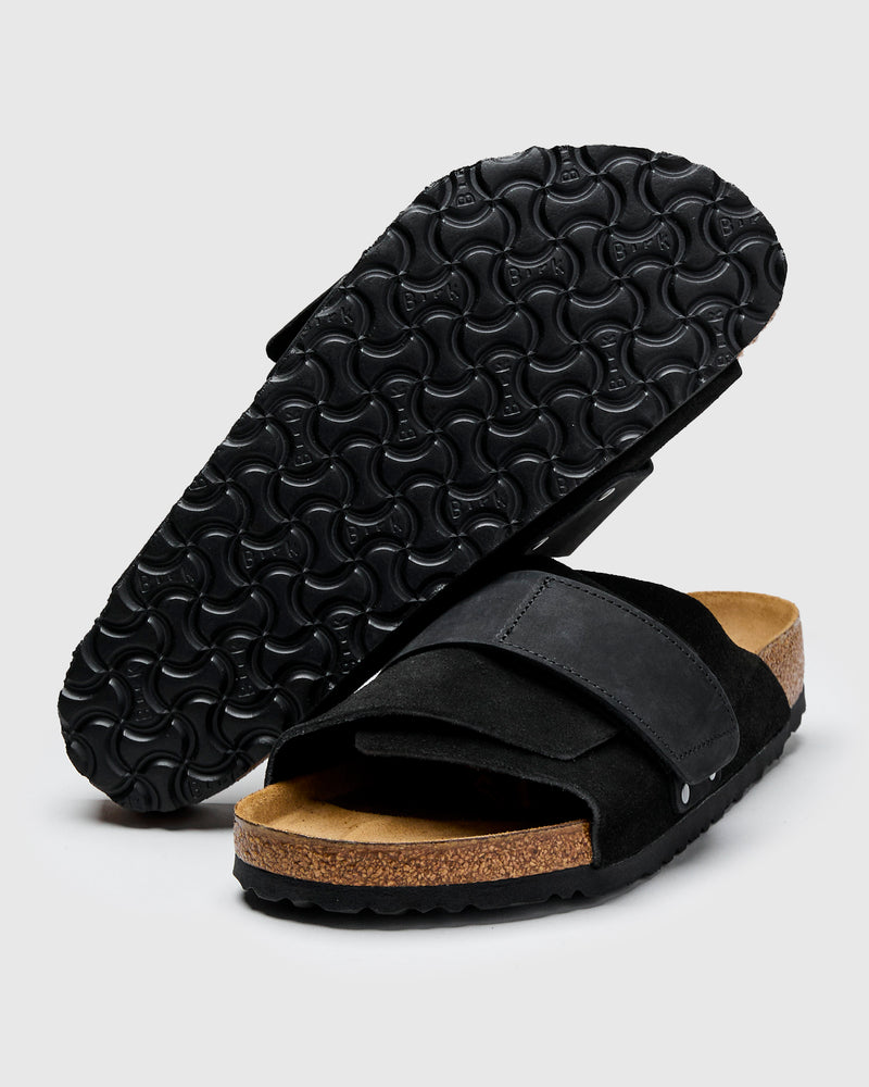 Kyoto Sandal in Black Suede Roughout