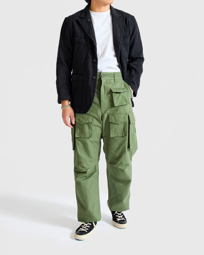 Cotton Ripstop FA Flight Cargo Pants in Olive