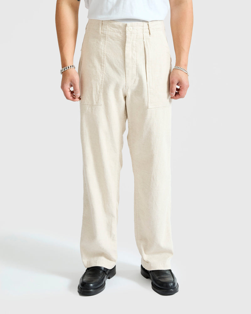 Fatigue Pants in Natural Cotton Linen Java Cloth