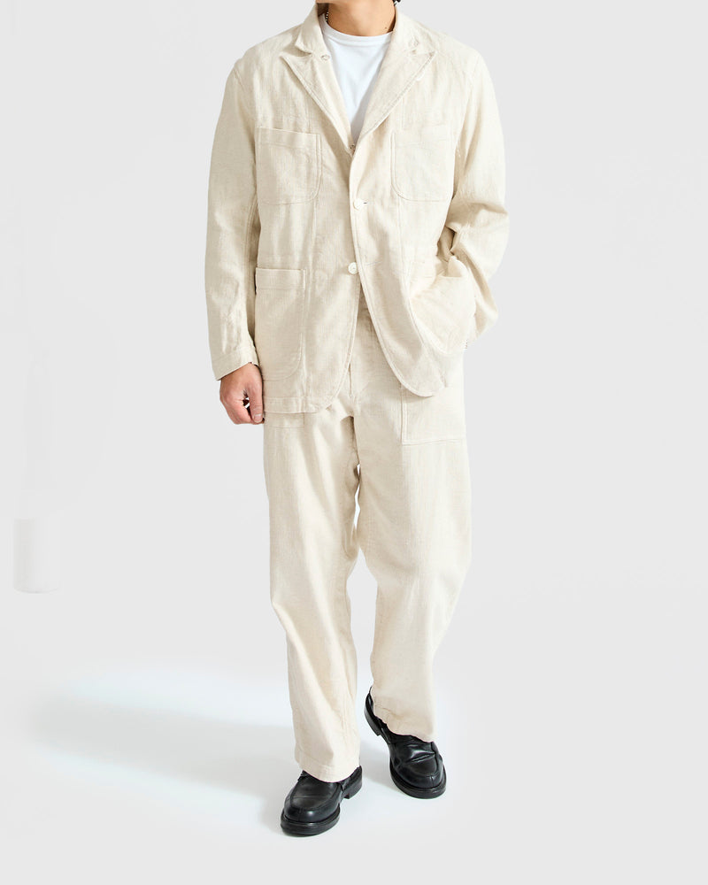 Fatigue Pants in Natural Cotton Linen Java Cloth